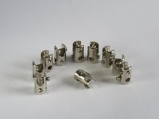 10x Seilklotz-Zubehör für NV-Seilsystem 12V,2xM4Schraube-Spitz/Flach,vernickelt