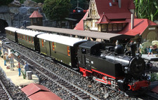 Einheitswagenzug der DR Gesellschaft in G Exquisit Ausführung