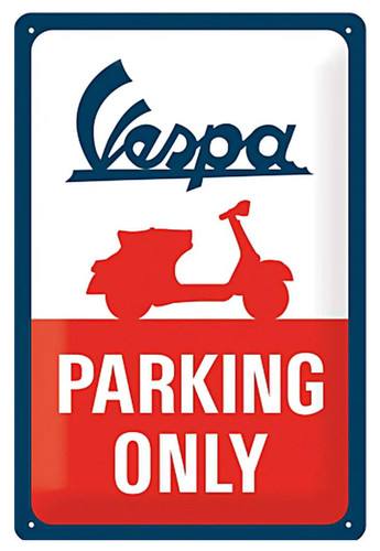 Blechschild vespa parking - ★,