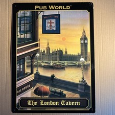 Bar Blechschild, Pub World "The London Tavern", 29 x 39 cm