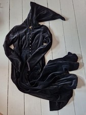 Mantel, Gothic, Jacke, Gr. 36, Schwarz, Samt, Ethno, Jae Design, Pirat