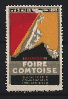 Reklamemarke besançon foire - reklamemarke, besançon,