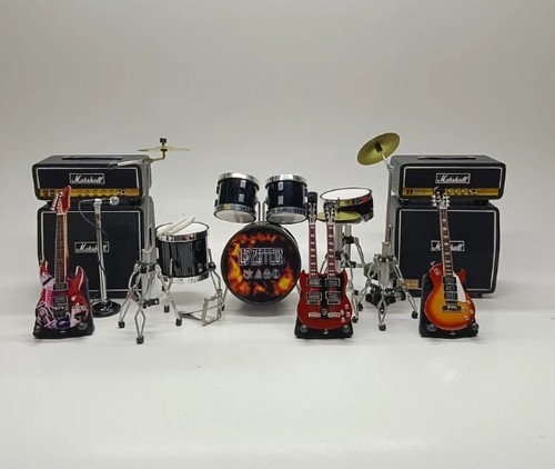 Miniatur schlagzeug schwarz - miniatur,
