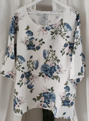 Leinen baumwoll bluse - leinen,