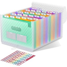 Dokumentenmappe 26 Fächer A4 Regenbogen Akkordeon Büro Schule Organizer