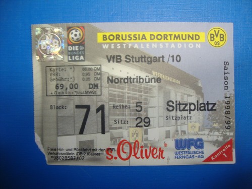 Ticket bvb dortmund vfb - ticket,