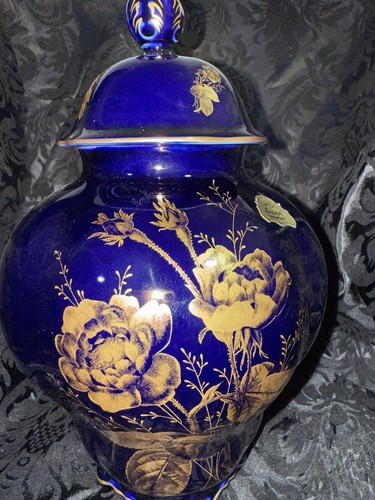 Lindner deckelvase kobaltblau - deckelvase,