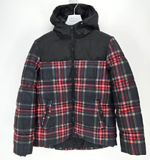 Primark Herren Steppjacke Winterjacke Wattieret Karieret Kapuze in Gr. M