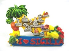 Sizilien magnet poly souvenir - magnet,