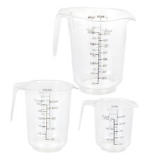 Messbecher Set 3-teilig aus Kunststoff - 250 ml, 500 ml, 1000 ml  - Messkanne