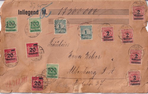 Inflations wertbrief 1923 - dr-inflations,