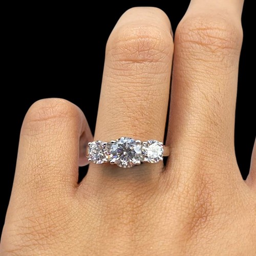 Braut runder diamant ring cvd - runder,