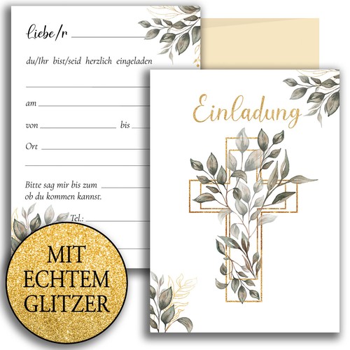 Einladungskarten zweiseitig - 10,