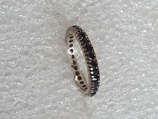 Ring Weißgold und Saphir 18