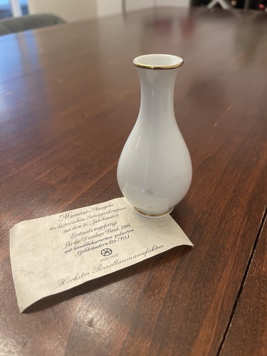 Höchst miniatur vase mit - miniatur,