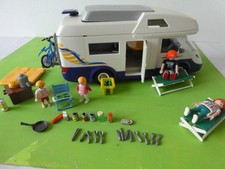 Playmobil Camping / Wohnmobil mit Familie, Liegen + Bierkasten (4859-A / 2010)