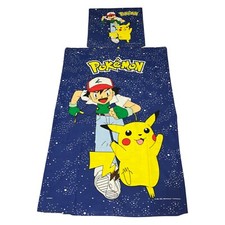 Belltex Nintendo Pokémon Bettwäsche 1998  Pokemon Bettzeug Bezug Blau Pikachu