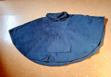 Damen Poncho, blau, Universalgröße