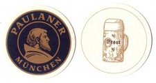 sehr schöner  Bierdeckel Paulaner München Weissbier Brauerei  22    F