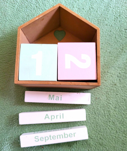 Holz dauerkalender mit - dauerkalender,