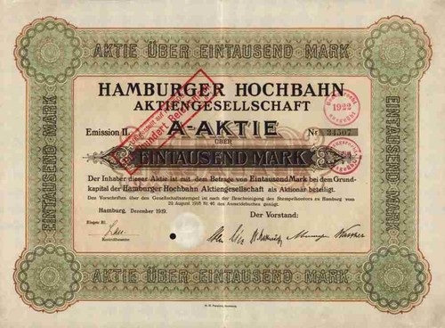 Hamburger hochbahn 1919 - hochbahn,