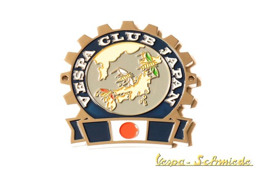 Metall plakette vespa club - metall-plakette, "vespa
