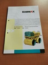 Prospekt Ammann RAMMAX RW 1403 RW1404 Grabenwalzen Verdichter Werbung 