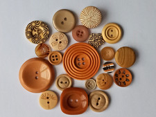 Knöpfe hellbraun Mischung