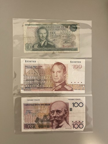 Banknoten luxemburg und - banknoten,