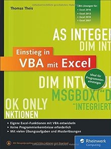 Einstieg vba mit excel - einstieg,