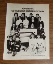 Seltene Werbung vintage GESTETNER 2010 - So gut kann ein Kopierer sein 1980