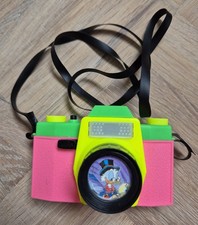 Plastiskop Gucki Vintage Klick Fotoapparat Disney Dagobert Duck neonpink Scrooge