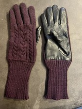 Wneu Damen Teil Leder Handschuhe TCM Tchibo Gr 7,5