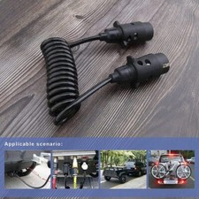 Spiralkabel f. Anhänger Verlängerungskabel 13 pol Stecker 200 cm Lang M/W