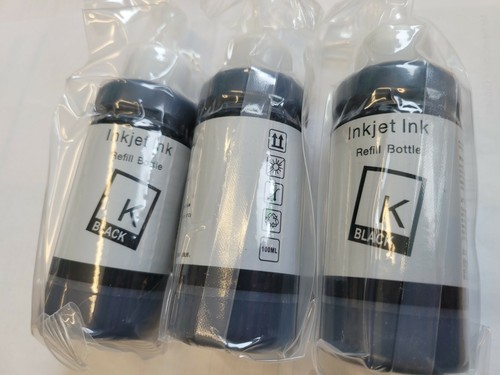 100ml black nachfüll tinte - 3x,