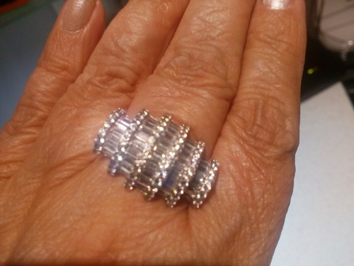 Massiver silberring mit - massiver,