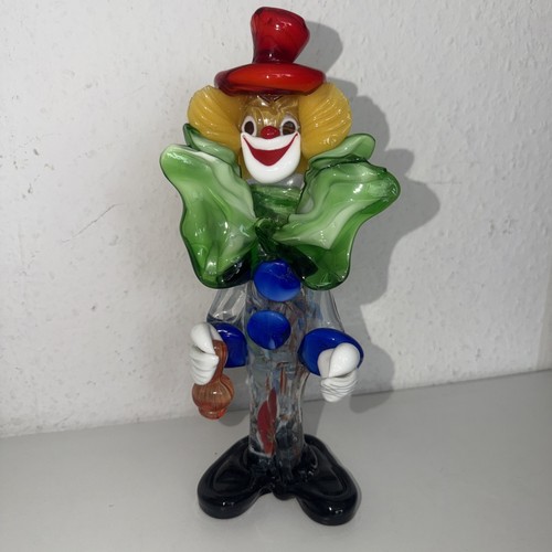 1960s murano glas clown - murano,