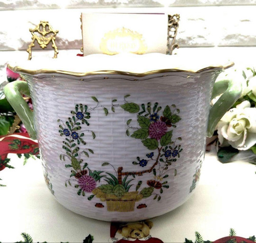 Herend indian flower basket - herend,