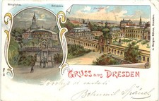 Gruss aus Dresden - Litho