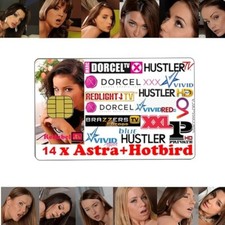 Redlight Karte Astra 19° und Hotbird 13° Erotik Sender Paket Viaccess Smart Card