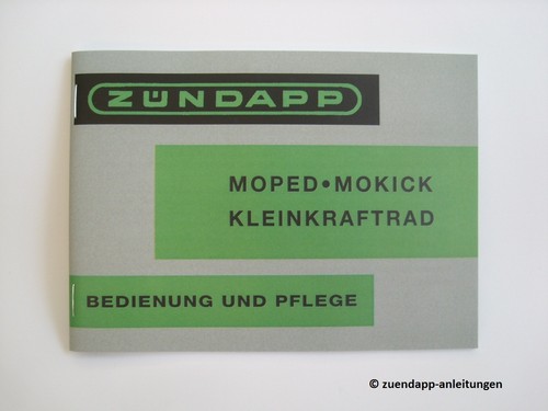 Bedienungsanleitung zündapp - bedienungsanleitung,