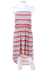 FOLIA Dress Vokuhila Jersey Smok Details XXL pink shades blue shades