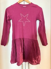 2x Jako O Mädchen Kleid Langarm Pink und Blau 152/158