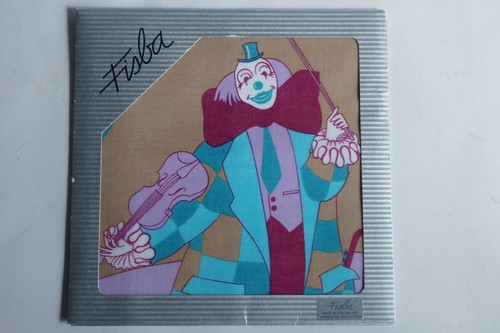 Baumwolltuch clown cellist - baumwolltuch,