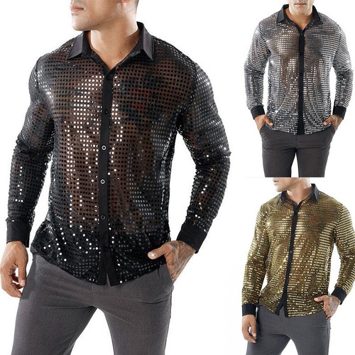 Schimmernde pailletten shirts - pailletten,