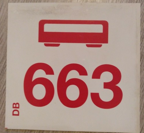 Wagen 663 zug schild - wagen,