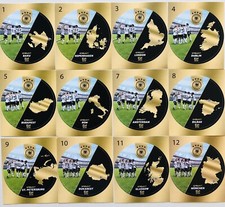 Alle 12 Spielorte Team Sticker