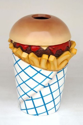 Pommes frites tüte hamburger - frites,