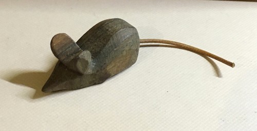 Maus holz gebeizt - maus,