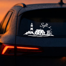 Sylt Skyline  Aufkleber Auto |